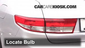 Tail Light Replacement on 2005 Acura RL 3.5L V6