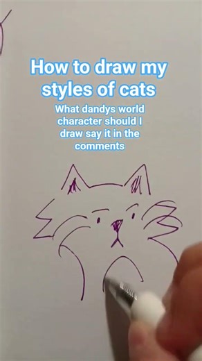 how to draw cats in my style #cats #drawling