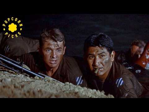 Audie Murphy Assaults A German Position | To Hell and Back