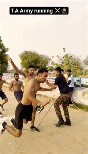 T.A army running ⚔️🥷 #running #motivation #fauji#bsf#crpf#cisf#army#armylover #shorts#share#ytshorts
