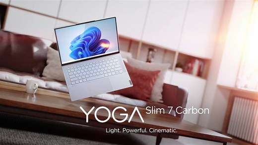 350K views · 13K reactions | Meet the Yoga Slim 7 Carbon, the world's lightest 14" OLED laptop. ➡ Carbon fiber reinforced chassis ➡ Up to 14.5 hours of battery life ➡ Pre-loaded with #Windows11 ➡ 16:10 display Learn more at https://lnv.gy/3nc3YrB. #LenovoTechWorld | Lenovo | Facebook