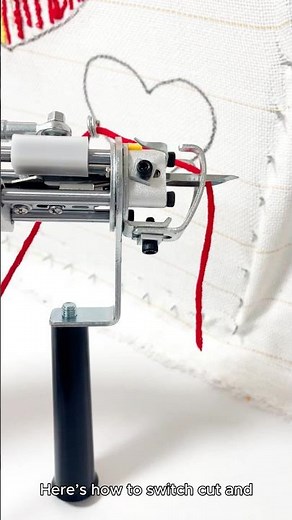 How to Switch Cut and Loop Pile on the Tukloom AK-V Tufting Gun #tuftinggun #AKVtuftinggun #cutpile
