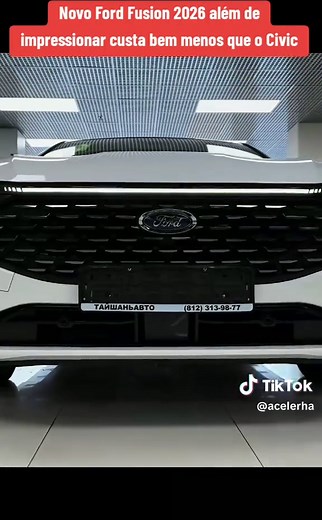 Novo Ford Fusion 2026: Estilo Futurista e Preço Atraente