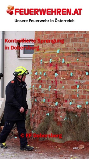 Kontrollierte Sprengung in Dobersberg