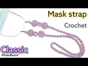 Mask strap holder Crochet pattern|How to crochet|tutorial|DIYHandmade