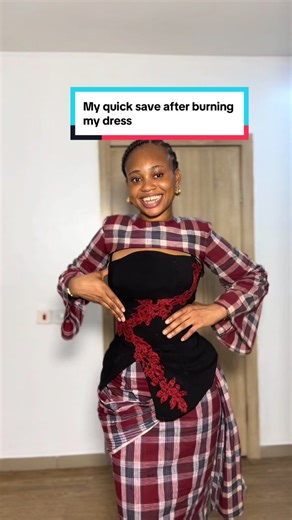 Creative Outfit Transformation After Dress Mishap