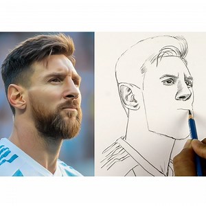 51K views · 5.9K reactions | Messi Drawing  How to Draw Leo Messi #drawing #messi #artvideo #sports #reels #art #artwork #football #pencilsketch #reelsvideoシ #pencildrawing #pencilart | Sayed Drawing Academy | Facebook