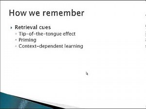 Psychology 101: Retrieval