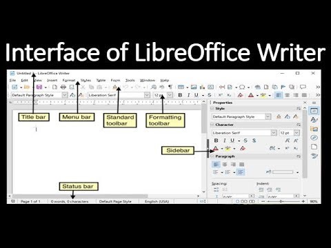 Complete Interface of LibreOffice Writer | Introduction To LibreOffice | LibreOffice Part 02