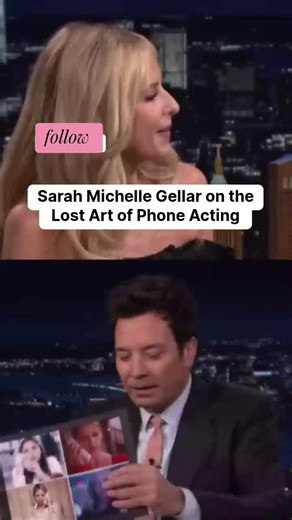 Sarah Michelle Gellar on the Lost Art of Phone Acting#Sarah #FallonTonight #fyp