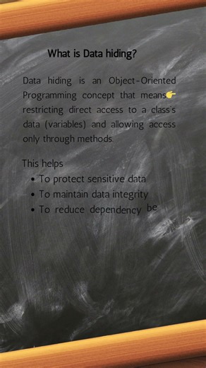 What is Data Hiding