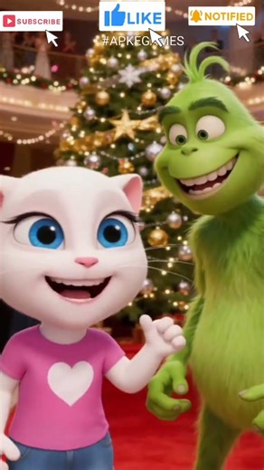 My Talking Angela and the Grinch in a Very Crazy Christmas