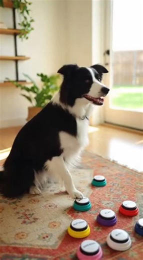 Talking dog with buttons #dogshorts #petsrule #funny