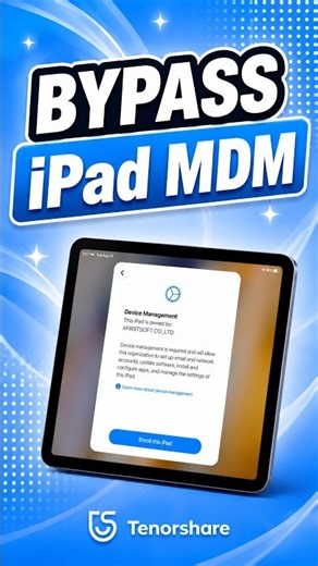 iPad Stuck on Remote Management After Reset? How to Bypass MDM on iPadOS 27 #shorts