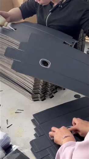 the stage of installing transparent plastic on the part of the paper that has been perforated#viral