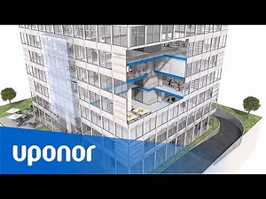 Hygienic plumbing installation in an office building