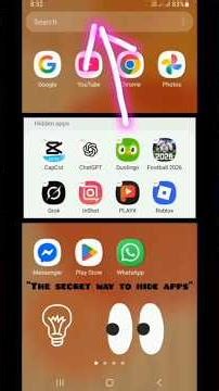 Secret Method to Hide Apps on Android 🤫#sicret #shortvideo