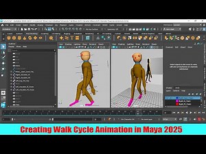 Creating a Walk Cycle Animation in Maya 2025 Tutorial Part - 02 (Finale)