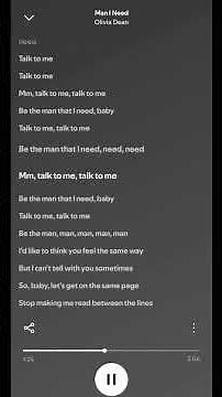 Man I Need | Olivia Dean Lyrics | Trending Pop Music