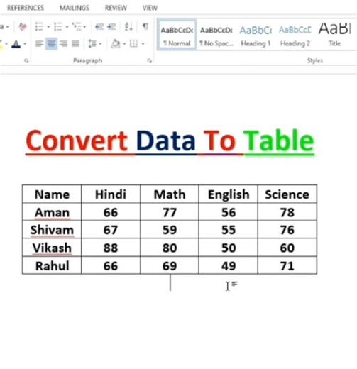 select text ko table ke kaise change kre #facts #shortvideo #short