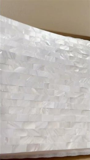 White Mother of Pearl Crosshatch Mosaic ✨