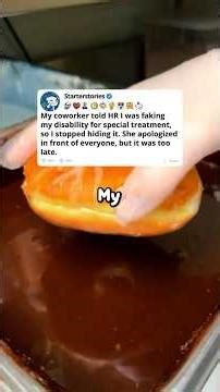 My coworker told HR I was faking my disability for special treatment, so I stopped hiding it.