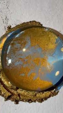 Purple Swallows Gold in This Marble Art #satisfying #aesthetic #asmr