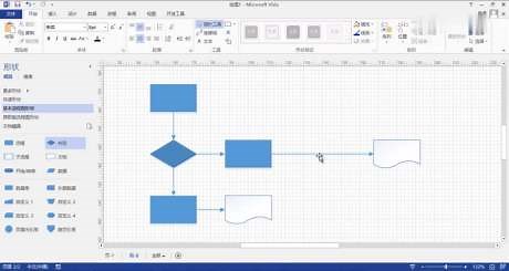 Visio 2013 - 03. 流程图的快速绘制