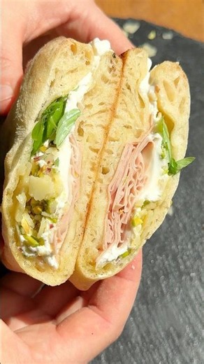 Mortadella Burrata Pizza Sandwich