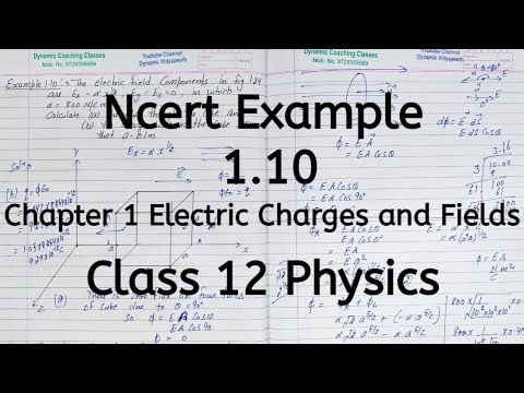 Ncert Example 1.10, Chapter 1, Electric Charges and Fields, Class 12 Physics