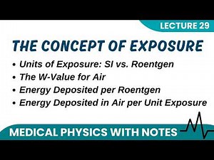 Radiation Exposure Explained | Units, W-Value & Energy Deposition | Medical Physics