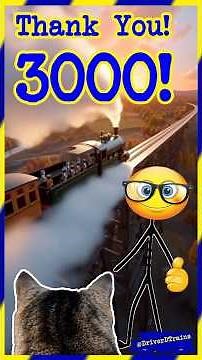 @DriverD Trains #3000 Subs Short — Thank you!!! #DriverDTrains #ModelTrains #ModelRailroad
