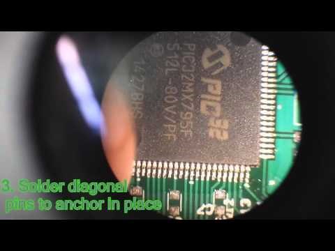 How to solder tiny surface mount IC chips