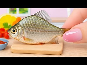 How To Make Miniature Cooking Fish Recipe Over Open Fire Tutorial