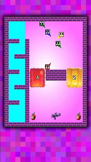 Square Race 🟥🟨🟦🟩 #squarerace #satisfying #square #simulation