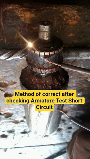Method of correct after checking Armature Test Short Circuit #Method #Armature #Test #Short #Circuit