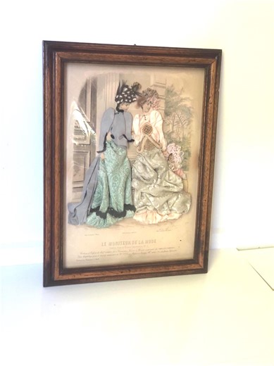 Framed French Victorian Fashion Shadow Box Artwork - Etsy