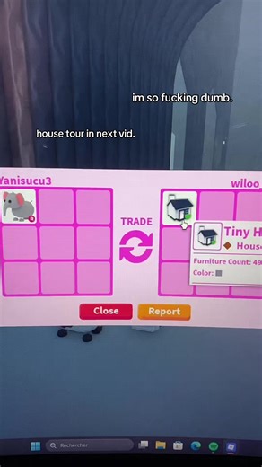 im so dumb. #adm #adoptme #scammer #barbieroblox #barbiedahoodmontage