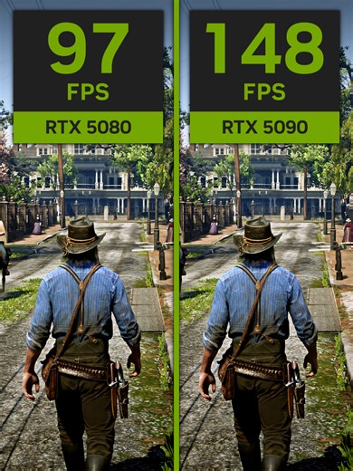 RTX 5070, 5080, and 5090 Graphics Comparison in Red Dead 2