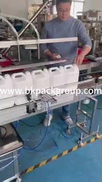 Fully Automatic 6-Head Chemical Bottle Filling Machine | High-Precision Filling Equipment