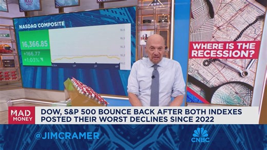 We're in a 'recessionless recession', says Jim Cramer