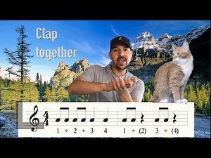 Rhythm Clapping with Mr. Gordon - Funny Cats Edition - learn how to read music - clap along !!!