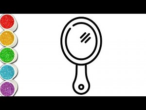 How to draw a cute Mirror Drawing, Painting and Coloring For Kids and Toddlers_ Child Art 🐋🌈🎈