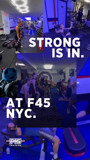 F45 Training Flatiron on Instagram: "Cardio has its benefits but strength builds the foundation. 💪 More muscle = better metabolism, posture, and longevity. 🏋️‍♂️ 45 minutes. Full-body strength every Monday, Wednesday, & Friday. Book your spot and build a body that can carry you forward. ➡️ #f45training #nycfitness #fitnessgoals #strengthtraining #strength #weightlifting #f45 #strengthworkout"