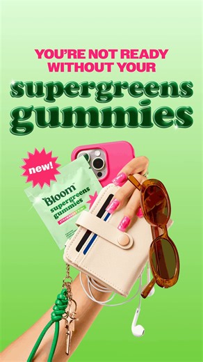 Introducing Supergreens Gummies 💚 The internet’s favorite Greens, reimagined as deliciously snackable gummies packed with everything you need to support gut health & daily nutrition! Now available on bloomnu.com, Amazon, and TikTok Shop! ✔️Relieves bloat ✔️Supports metabolism ✔️Boosts energy | Bloom Nutrition