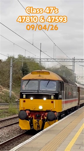 CLASS 47 POWER RETURNS! Statesman Railtour 47810 & 47593 #trainspotting #class47 #trains