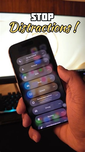 Stop Distractions on iPhone🔥📱 Focus Mode Trick #shorts