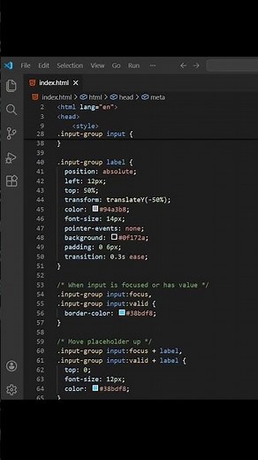 This Input Field Animation Looks So Clean ✨