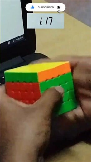 1:18.25 Rubik's Cube 5x5 Solve! #shorts