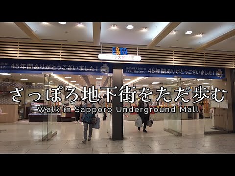 さっぽろ地下街をただ歩む - Walk in Sapporo Underground Mall